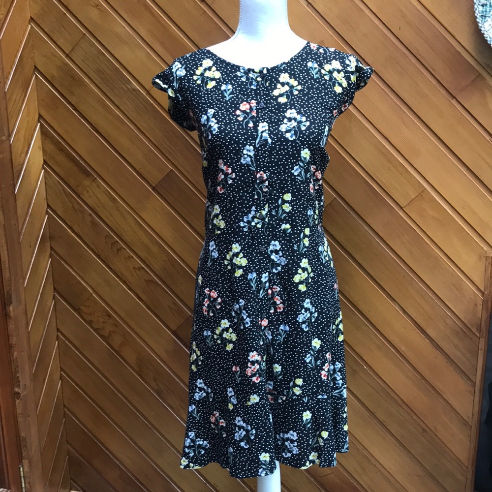 NWT LOFT PLUS full button down floral summer dress